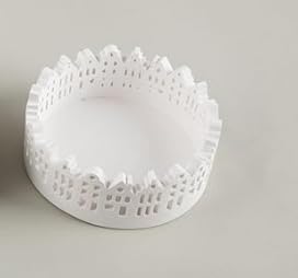 Silikon Gießform Resin runde Häuserreihe für Teelichthalter von zweipappel