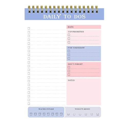 Aufgabenmanagement-Block, Tagesplanungs-Notizblock, Planungs-Organizer, Arbeitsaufgaben-Checkliste, Tagesplan-Notizbuch, Produktivität für die Arbeit, Zuhause, Planungs-Notizblock, 21 x 14,8 cm Aufgabenmanagement-Block, Tagesplanungs-Notizblock, Planungs-Organizer, Arbeitsaufgaben-Checkliste, Tagesplan-Notizbuch, Produktivität für die Arbeit, Zuhause, Planungs-Notizblock, 21 x 14,8 cm von zwxqe