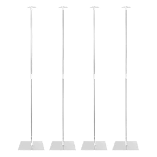 Balloon Stands, Reusable Balloon Towers, 31.5 Inches Transparent Decoration Holders, 4 Piece Set for Welcome Baby Shower Weddings Event Birthdays Festival Graduation von zwxqe