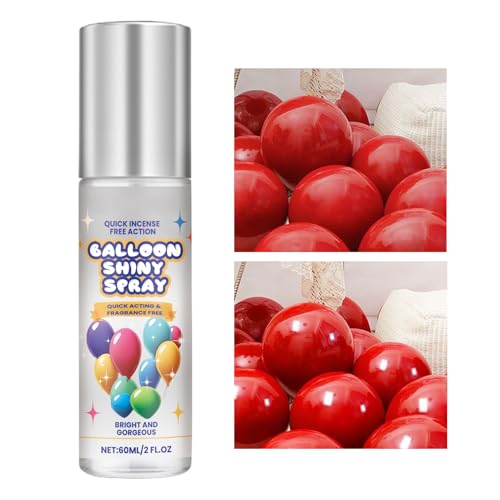 Glanzspray Für Ballons - Glänzender Ballonspray 60ml,Dekorativer Ballon Glanz für Geburtstag Feiern Feste Zuhause Versammlungen Hochzeiten Innen Außen Glanzspray Für Ballons - Glänzender Ballonspray 60ml,Dekorativer Ballon Glanz für Geburtstag Feiern Feste Zuhause Versammlungen Hochzeiten Innen Außen von zwxqe