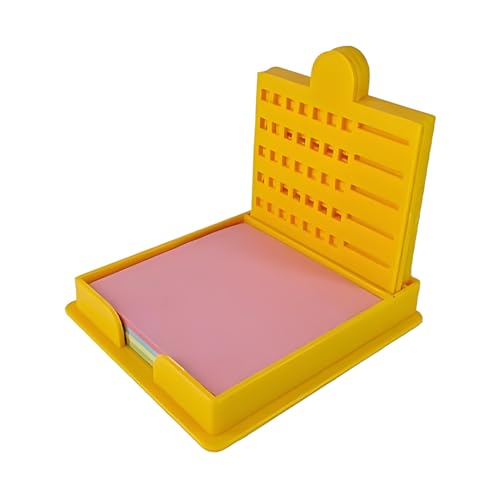 Haftnotiz-Schablone, wiederverwendbarer Haftnotiz-Spender, Schreibtisch-Organizer für 7,6 x 7,6 cm Notizblöcke, kompaktes Design für Büros, Klassenzimmer, Arbeitszimmer von zwxqe