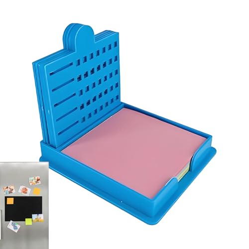 Haftnotiz-Schablone, wiederverwendbarer Haftnotiz-Spender, Schreibtisch-Organizer für 7,6 x 7,6 cm Notizblöcke, kompaktes Design für Büros, Klassenzimmer, Arbeitszimmer von zwxqe