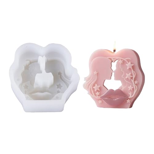 Kerzenformen, Paarharzform, romantische Silikon-Bastelform, leicht zu lösen, flexibles Design, Epoxidharz, Gips, Schokolade, Aromatherapie, Heimdekoration, künstlerische Kreationen, Weiß, Rosa Kerzenformen, Paarharzform, romantische Silikon-Bastelform, leicht zu lösen, flexibles Design, Epoxidharz, Gips, Schokolade, Aromatherapie, Heimdekoration, künstlerische Kreationen, Weiß, Rosa von zwxqe