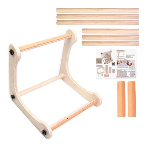 Stickerei-Klappenständer, verstellbarer Stickständer, tragbares verstellbares Display für Quilten, Tapisserie, Stanznadeln, Muster, Nähen, Basteln Stickerei-Klappenständer, verstellbarer Stickständer, tragbares verstellbares Display für Quilten, Tapisserie, Stanznadeln, Muster, Nähen, Basteln von zwxqe