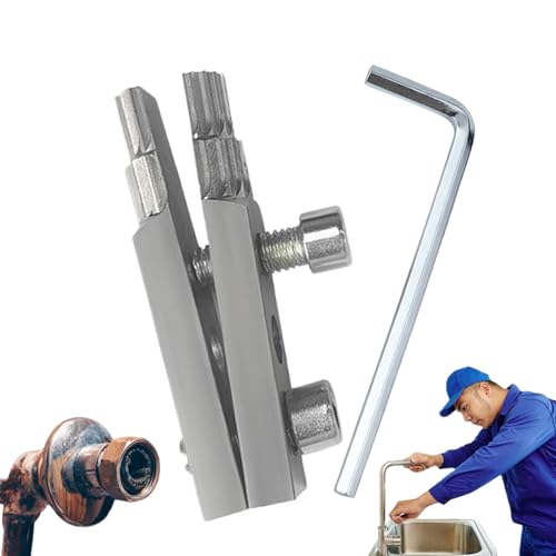 Stripped Screw Extractor, Faucet Water Pipe Remover, Internal Pipe Removal Tool, Sturdy Long Multifunction Faucet Efficient Extraction for Pulling Expansion Repair Stripped Screw Extractor, Faucet Water Pipe Remover, Internal Pipe Removal Tool, Sturdy Long Multifunction Faucet Efficient Extraction for Pulling Expansion Repair von zwxqe