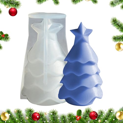 Weihnachtsbaumform – Baumförmige Silikonform, Heimdekoration, leicht zu lösen, festliche Dekoration, Bastelwerkzeuge für Kerzen, Seife, Epoxidharz, Heimdekoration, Seife, Gips Weihnachtsbaumform – Baumförmige Silikonform, Heimdekoration, leicht zu lösen, festliche Dekoration, Bastelwerkzeuge für Kerzen, Seife, Epoxidharz, Heimdekoration, Seife, Gips von zwxqe