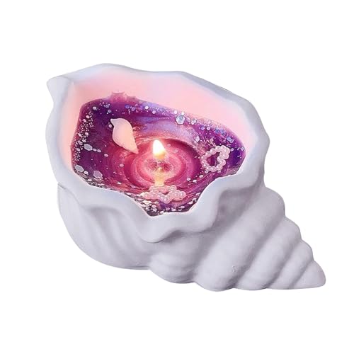 zwxqe Duftkerze | Soja-Kerzen | Aromatherapie-Kerze | -Vibe-Kerzen, Heimduftkerzen, dekorative Muschelkerzen, Sojakerzen, Strandhaus-Kerzen, Muschelkerzen-Set für Zuhause von zwxqe