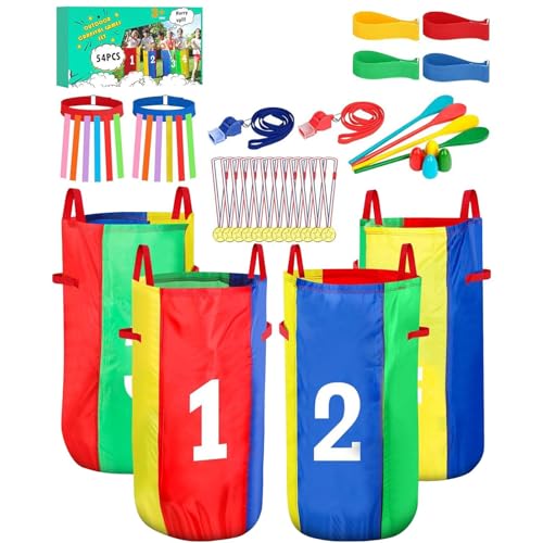 zwxqe Sack Race Game, Karnevalsbedarf, Outdoor-Party-Set, Oxford-Tuch-Kartoffelbeutel, 86,4 x 43,2 cm, inklusive Medaillen, Pfeifen, ideal für Rasen, Hof, Geburtstag, Familienfest, Versammlungen zwxqe Sack Race Game, Karnevalsbedarf, Outdoor-Party-Set, Oxford-Tuch-Kartoffelbeutel, 86,4 x 43,2 cm, inklusive Medaillen, Pfeifen, ideal für Rasen, Hof, Geburtstag, Familienfest, Versammlungen von zwxqe
