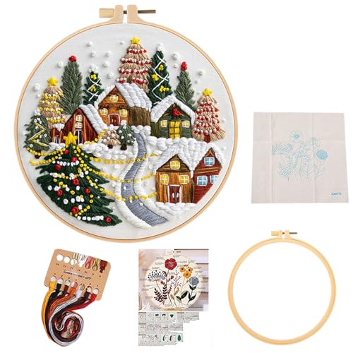 zwxqe Weihnachts Stickerei Set | Weihnachtsdeko Stickerei Sets für Erwachsene | Handarbeiten & Basteln mit Fäden & Nadeln | Für Home Decor Feiertage Frauen Geburtstag Party Schreibtisch Büro zwxqe Weihnachts Stickerei Set | Weihnachtsdeko Stickerei Sets für Erwachsene | Handarbeiten & Basteln mit Fäden & Nadeln | Für Home Decor Feiertage Frauen Geburtstag Party Schreibtisch Büro von zwxqe