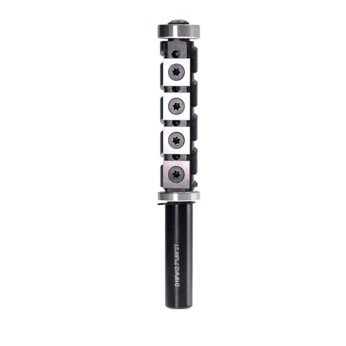 12,7 mm 1/2 Zoll Schaft Bündigfräser, Ober- und Unterseite mit Doppellagern, Fräser, 65 mm Schnittlänge, 12 mm Hartmetalleinsatz(65mm) von zyzZSRHZYZ