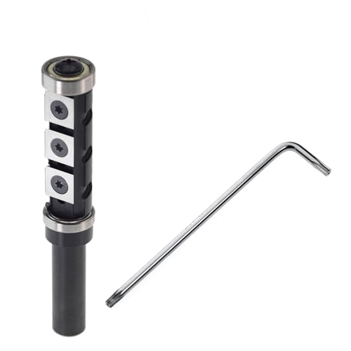 12,7 mm Schaft, Bündigfräser mit oberen und unteren Lagern, Musterfräser, 50 mm Schnittlänge, auswechselbarer Einsatzfräser(50mm) von zyzZSRHZYZ