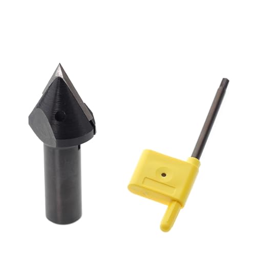 12,7 mm Schaft V-Nut-Fräser 60 Grad, CNC-Fräser, Holzschnitzwerkzeug mit Hartmetalleinsatz for Gravieren, Schnitzen, Fräsen von zyzZSRHZYZ