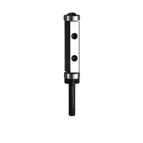 Bündigfräser mit 8 mm Schaft, Bündigfräser, Ober- und Unterseite, Doppellager, Musterschablonen-Trimmer-Bit, 60 × 12 × 1,5 mm Schneidklingen(60mm) von zyzZSRHZYZ