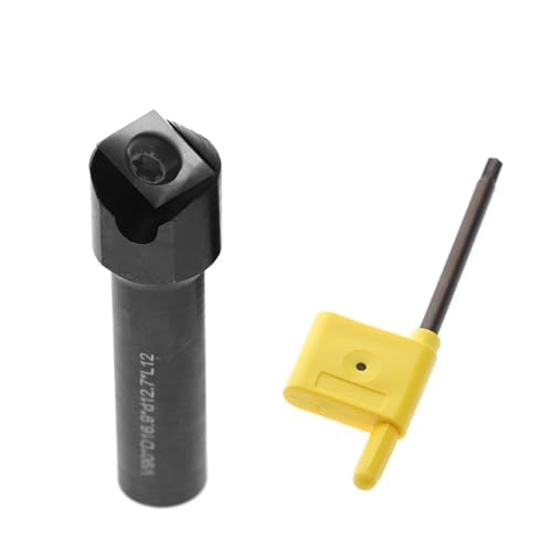 zyzZSRHZYZ Fräser mit 12,7 mm Schaft und V-Nut, 90-Grad-Schnittdurchmesser, 16,9 mm, CNC-Holzschnitzwerkzeug mit Hartmetalleinsatz for Gravieren und Schnitzen(12mm) von zyzZSRHZYZ