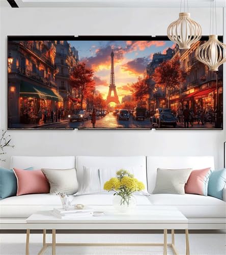 Diamond Painting Erwachsene Frau Diamond Painting Kinder Landschaft Full DIY Diamant Kunst Malerei Set,Malen Nach Zahlen Diamant Bilder Bastelset Geschenke für Frauen Deko Wohnzimmer 70x140cm i-1163 von zzgoanguo